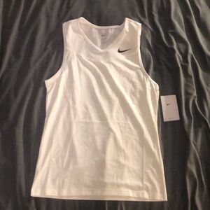 Nike White Sleeveless Top